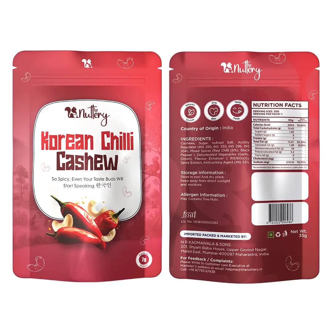 Korean Chilli Cashews